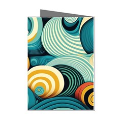 Waves Ocean Sea Abstract Whimsical (1) Mini Greeting Cards (pkg Of 8) by Jancukart