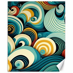 Waves Ocean Sea Abstract Whimsical (1) Canvas 16  X 20  by Jancukart