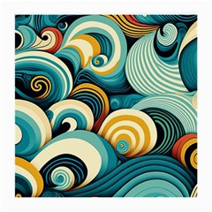 Waves Ocean Sea Abstract Whimsical (1) Medium Glasses Cloth by Jancukart