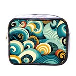 Waves Ocean Sea Abstract Whimsical (1) Mini Toiletries Bag (One Side) Front