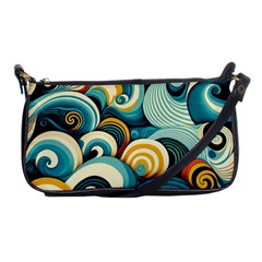 Waves Ocean Sea Abstract Whimsical (1) Shoulder Clutch Bag