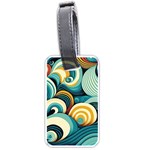 Waves Ocean Sea Abstract Whimsical (1) Luggage Tag (one side) Front