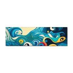 Waves Ocean Sea Abstract Whimsical (2) Sticker (bumper) by Jancukart