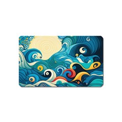 Waves Ocean Sea Abstract Whimsical (2) Magnet (name Card)