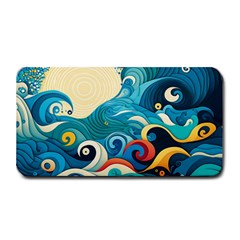 Waves Ocean Sea Abstract Whimsical (2) Medium Bar Mat