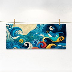 Waves Ocean Sea Abstract Whimsical (2) Hand Towel