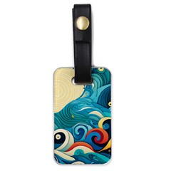 Waves Ocean Sea Abstract Whimsical (2) Luggage Tag (one Side)