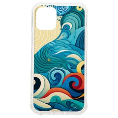 Waves Ocean Sea Abstract Whimsical (2) Iphone 12 Mini Tpu Uv Print Case	 by Jancukart