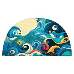 Waves Ocean Sea Abstract Whimsical (2) Anti Scalding Pot Cap