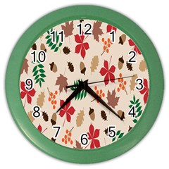 Autumn-5 Color Wall Clock by nateshop