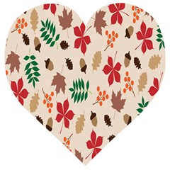 Autumn-5 Wooden Puzzle Heart by nateshop