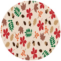 Autumn-5 Wooden Puzzle Round by nateshop