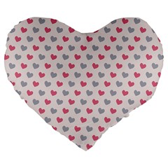 Background-101 Large 19  Premium Flano Heart Shape Cushions by nateshop