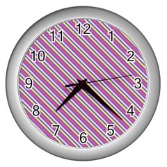 Background-102 Wall Clock (silver) by nateshop