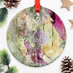 Background-105 Round Ornament (two Sides) by nateshop