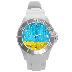 Background-107 Round Plastic Sport Watch (l) by nateshop