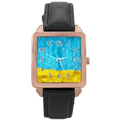 Background-107 Rose Gold Leather Watch  by nateshop