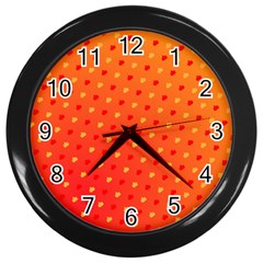 Background-108 Wall Clock (black) by nateshop