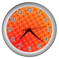 Background-108 Wall Clock (Silver)