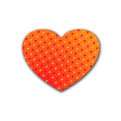 Background-108 Rubber Heart Coaster (4 pack)