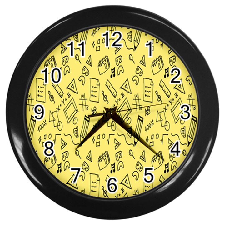 Back-to-school Wall Clock (Black)