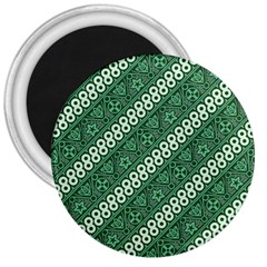 Batik-green 3  Magnets