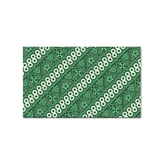 Batik-green Sticker Rectangular (10 Pack) by nateshop