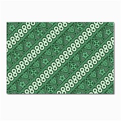 Batik-green Postcards 5  X 7  (pkg Of 10) by nateshop