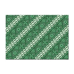 Batik-green Sticker A4 (10 Pack) by nateshop