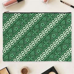 Batik-green Cosmetic Bag (xxxl) by nateshop