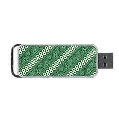 Batik-green Portable Usb Flash (two Sides) by nateshop