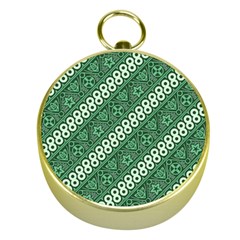 Batik-green Gold Compasses by nateshop