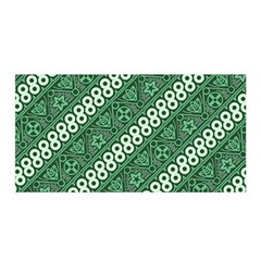 Batik-green Satin Wrap 35  X 70  by nateshop