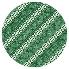 Batik-green Round Trivet by nateshop