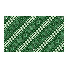 Batik-green Banner And Sign 5  X 3 