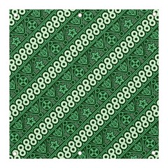 Batik-green Banner And Sign 3  X 3  by nateshop