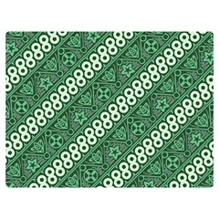 Batik-green Premium Plush Fleece Blanket (extra Small) by nateshop