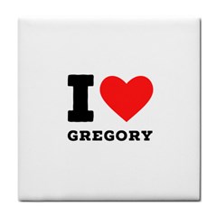 I Love Gregory Tile Coaster by ilovewhateva