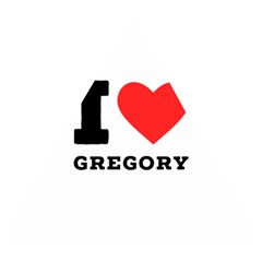 I Love Gregory Wooden Puzzle Triangle by ilovewhateva