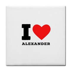 I Love Alexander Tile Coaster by ilovewhateva