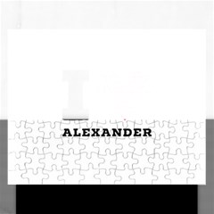 I Love Alexander Rectangular Jigsaw Puzzl by ilovewhateva