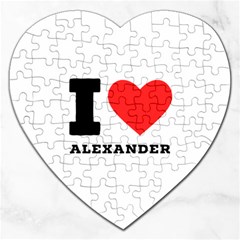 I Love Alexander Jigsaw Puzzle (heart) by ilovewhateva