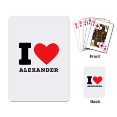 I Love Alexander Playing Cards Single Design (rectangle) by ilovewhateva