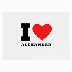 I Love Alexander Large Glasses Cloth (2 Sides) by ilovewhateva