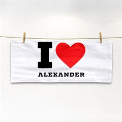 I Love Alexander Hand Towel by ilovewhateva