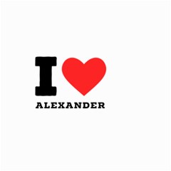 I Love Alexander Small Garden Flag (two Sides) by ilovewhateva