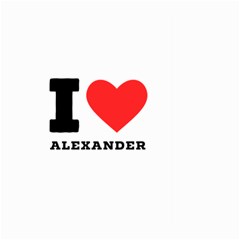 I Love Alexander Large Garden Flag (two Sides) by ilovewhateva