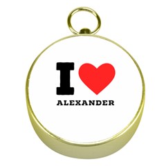 I Love Alexander Gold Compasses