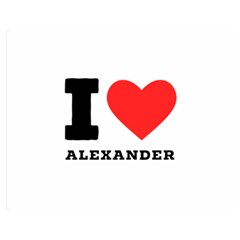 I Love Alexander Premium Plush Fleece Blanket (medium) by ilovewhateva