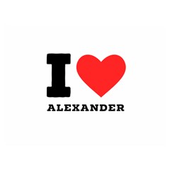 I Love Alexander Premium Plush Fleece Blanket (extra Small) by ilovewhateva